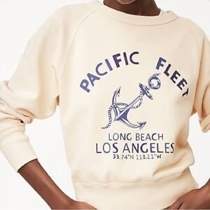 J. Crew Garment Dyed Pacific Fleet Women's Sweatshirt